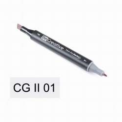 Be Creative - Be Creative Twin Art Marker Kalem Cool Grey II 1 CG II 01