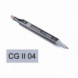 Be Creative - Be Creative Twin Art Marker Kalem Cool Grey II 4 CG II 04