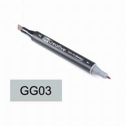 Be Creative - Be Creative Twin Art Marker Kalem Green Grey 3 GG03