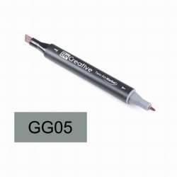 Be Creative - Be Creative Twin Art Marker Kalem Green Grey 5 GG05