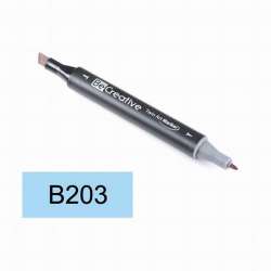 Be Creative - Be Creative Twin Art Marker Kalem Pastel Blue B203