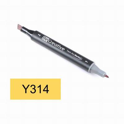 Be Creative Twin Art Marker Kalem Yellow Y314