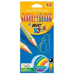 Bic - Bic Kids 12li Tropicolors 2 Kuru Boya Seti