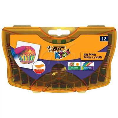 Bic Kids Yağlı Pastel Plastik Kutulu 12 Renk