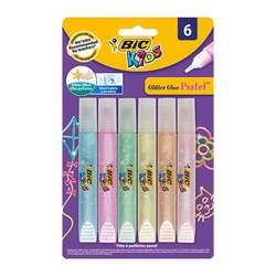 Bic - Bic Simli Yapıştırıcı Pastel Renk 6lı