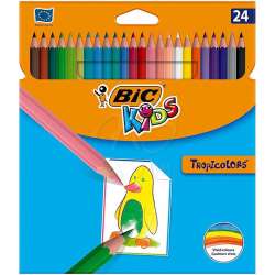 Bic - Bic Tropicolors Kuru Boya Kalemi 24lü