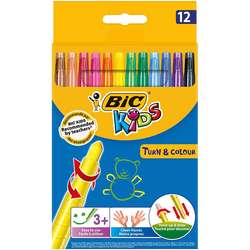 Bic - Bic Turn & Color Pastel Boya 12li