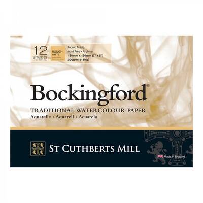 Bockingford Traditional Sulu Boya Defteri Rough 300g 12 Yaprak 13x18