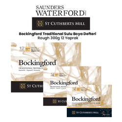 St Cuthberts - Bockingford Traditional Sulu Boya Defteri Rough 300g 12 Yaprak