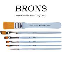 Brons - Brons Blister 6lı Karma Fırça Seti 1