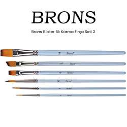 Brons - Brons Blister 6lı Karma Fırça Seti 2