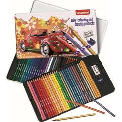 Bruynzeel - Bruynzeel Colouring and Drawing Products Boya Kalemi Seti 60lı 60312904