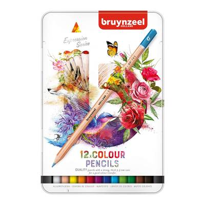 Bruynzeel Expression Colour 12li Kuru Boya Kalem Seti