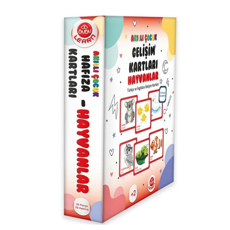Bubu Akıllı Çocuk Gelişim Kartları Hayvanlar