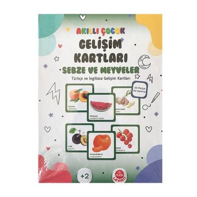 Bubu Akıllı Çocuk Gelişim Kartları Sebzeler ve Meyveler