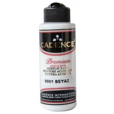 Cadence Premium Akrilik Boya 120ml 0001 Beyaz