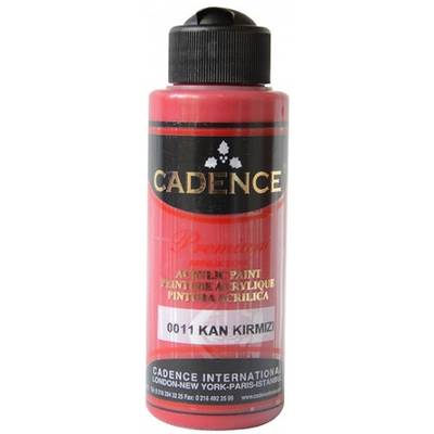 Cadence Premium Akrilik Boya 120ml 0011 Kan Kırmızı