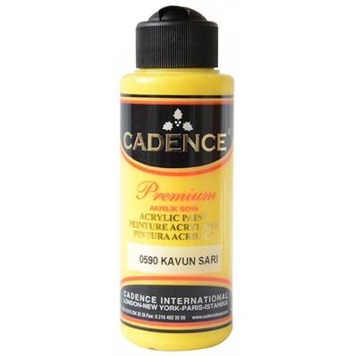 Cadence Premium Akrilik Boya 120ml 0590 Kavun Sarı