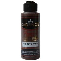 Cadence - Cadence Premium Akrilik Boya 120ml 7575 Koyu Kahve