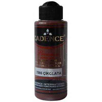 Cadence Premium Akrilik Boya 120ml 7585 Çikolata