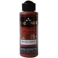 Cadence - Cadence Premium Akrilik Boya 120ml 7590 Kızıl Kahve