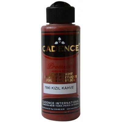 Cadence Premium Akrilik Boya 120ml 7590 Kızıl Kahve