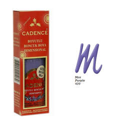 Cadence - Cadence Boncuk Boyası Metalik 50ml Mor No:409