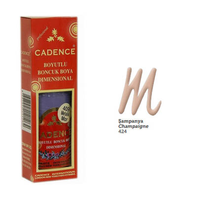 Cadence Boncuk Boyası Metalik 50ml Şampanya No:424