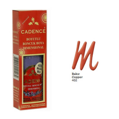 Cadence Boncuk Boyası Metalik 50ml Bakır No:402