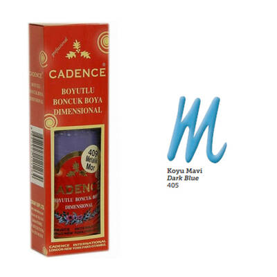 Cadence Boncuk Boyası Metalik 50ml Koyu Mavi No:405