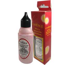 Cadence - Cadence Boncuk Boyası Metalik 50ml A.Pembe No:412