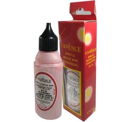 Cadence Boncuk Boyası Metalik 50ml A.Pembe No:412