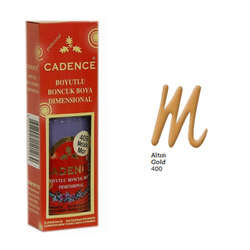 Cadence - Cadence Boncuk Boyası Metalik 50ml Altın No:400