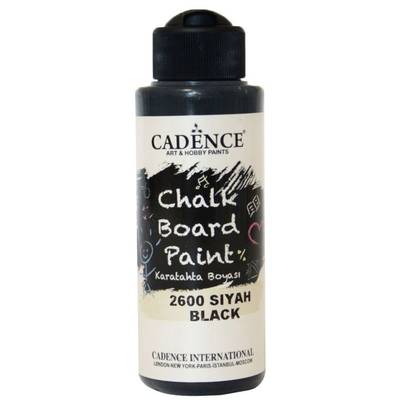 Cadence Chalkboard Paint 120ml Kara Tahta Boyası 2600 Siyah