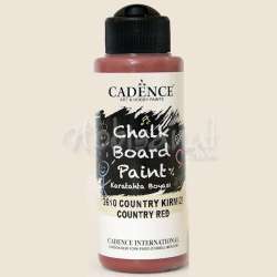 Cadence - Cadence Chalkboard Paint 120ml Kara Tahta Boyası 2610 Country Kırmızı
