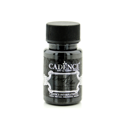 Cadence - Cadence Dora Glass Metalik Cam Boyası 50ml 3131 Siyah