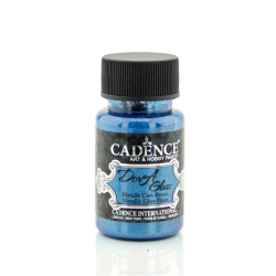 Cadence - Cadence Dora Glass Metalik Cam Boyası 50ml 3134 Dora Mavi