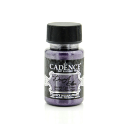 Cadence - Cadence Dora Glass Metalik Cam Boyası 50ml 3139 Koyu Orkide