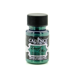 Cadence - Cadence Dora Glass Metalik Cam Boyası 50ml 3141 Zümrüt Yeşili