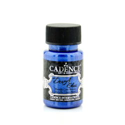 Cadence - Cadence Dora Glass Metalik Cam Boyası 50ml 3154 Sax Mavi