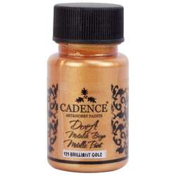 Cadence - Cadence Dora Metalik Boya 50ml 121 Brillant Gold