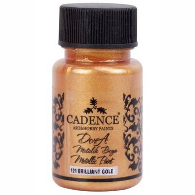 Cadence Dora Metalik Boya 50ml 121 Brillant Gold