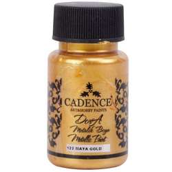 Cadence - Cadence Dora Metalik Boya 50ml 122 Maya Gold