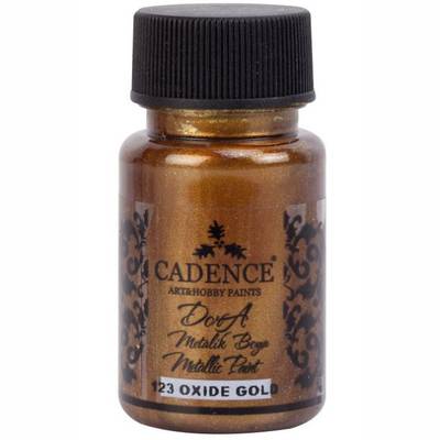 Cadence Dora Metalik Boya 50ml 123 Oxide Gold