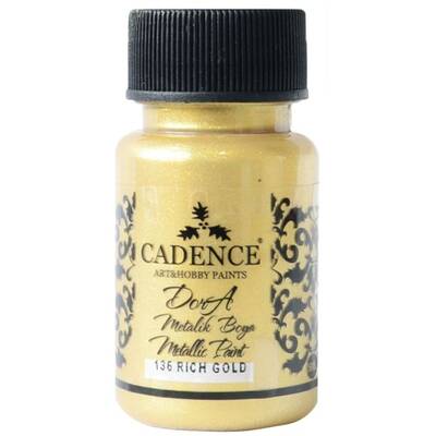 Cadence Dora Metalik Boya 50ml 136 Rich Gold