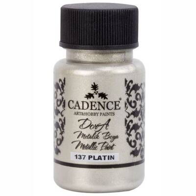 Cadence Dora Metalik Boya 50ml 137 Platin