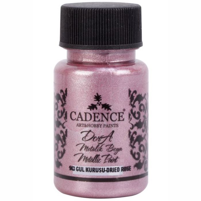 Cadence Dora Metalik Boya 50ml 143 Gül Kurusu