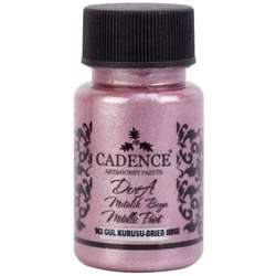 Cadence - Cadence Dora Metalik Boya 50ml 143 Gül Kurusu