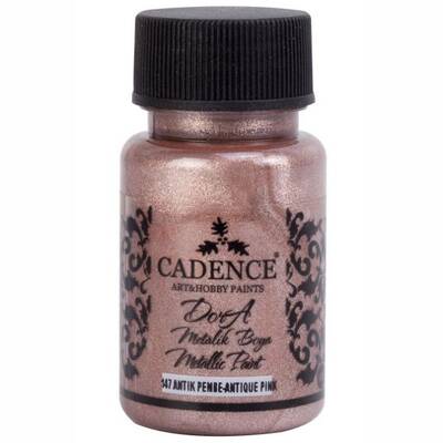 Cadence Dora Metalik Boya 50ml 147 Antik Pembe