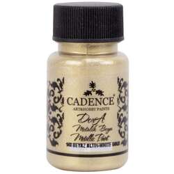 Cadence - Cadence Dora Metalik Boya 50ml 148 Beyaz Altın